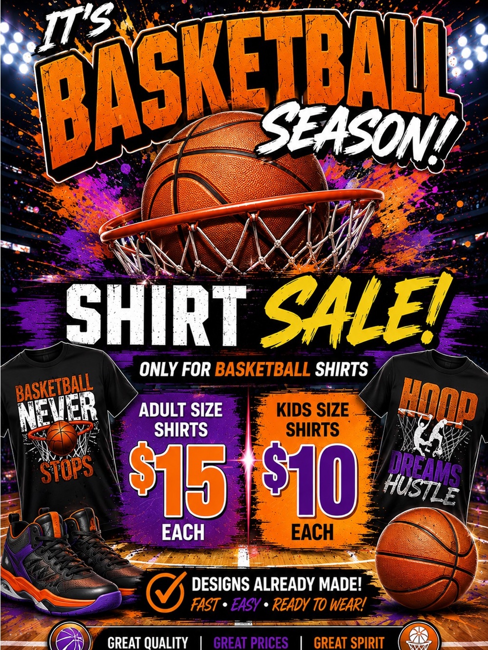 Kids Basketball Shirt Designs – Game Day Ready! 🏀